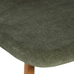 Chaise de bar en tissu soft touch vert bouteille h65cm - Keri