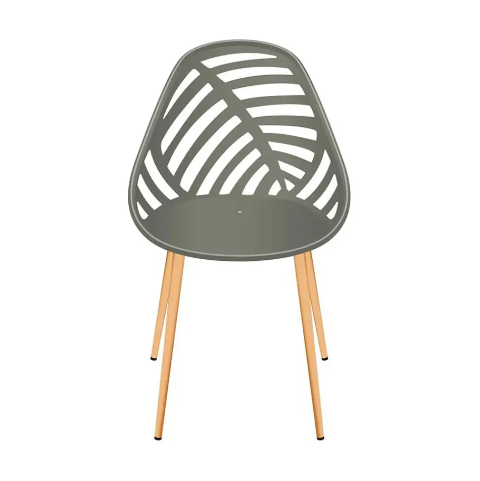 Chaise de jardin en plastique vert - Alameda