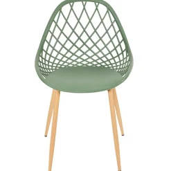 Chaise de jardin en plastique vert - Malaga