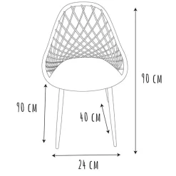 Chaise de jardin en plastique vert - Malaga