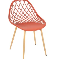 Chaise de jardin en plastique terracotta - Malaga