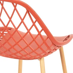 Chaise de jardin en plastique terracotta - Malaga