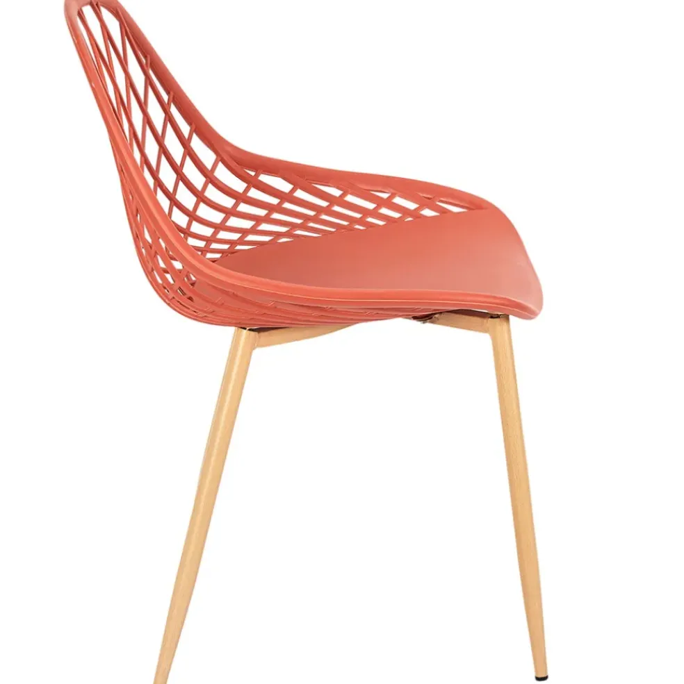 Chaise de jardin en plastique terracotta - Malaga