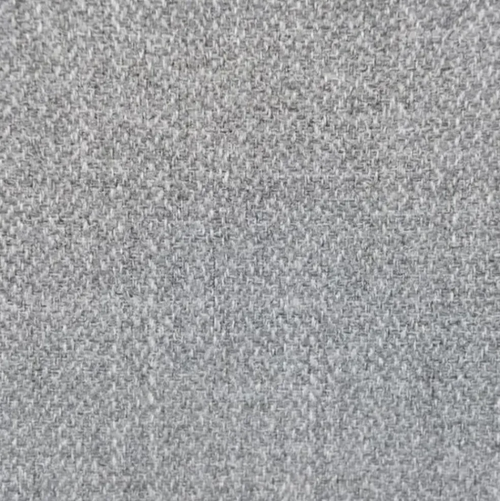 Chaise de salle à manger en tissu gris clair - Gloria