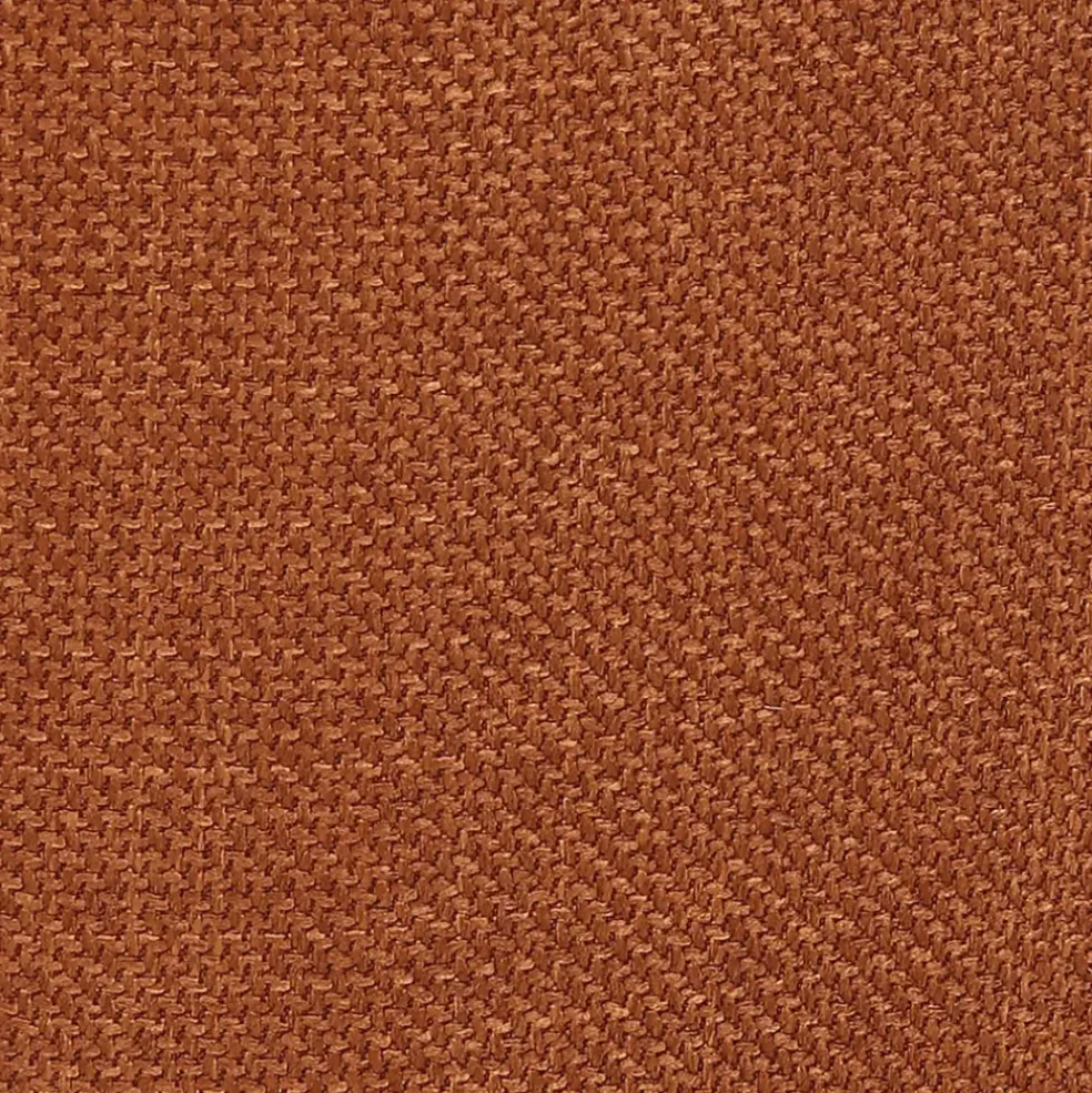 Chaise de salle à manger en tissu cognac - Ben