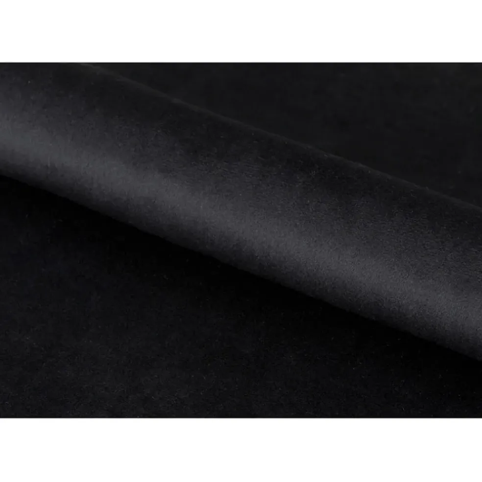 Chaise de salle à manger en tissu noir - Demia