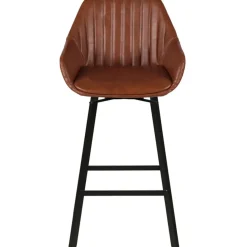 Chaise haute pivotante marron h65cm - Moss