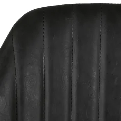 Chaise haute pivotante noir veilli h65cm - Moss