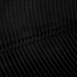 Chaise salle à manger en velours cotelé noir - Julia