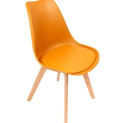 Chaise salle à manger scandinave jaune - Samantha