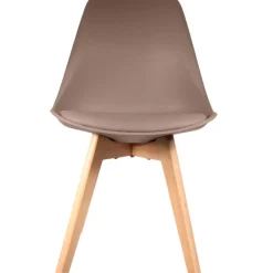 Chaise salle à manger scandinave taupe - Samantha