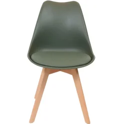 Chaise salle à manger scandinave kaki - Samantha