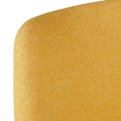 Chaise salle à manger tissu moutarde - Ben