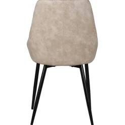 Chaise salle à manger tissu effet daim beige - Ben