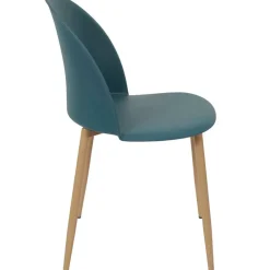 Chaise scandinave bergen bleu canard