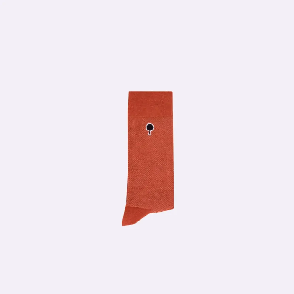 Chaussettes vegan x3 bleu marine, vert foncé et rose brique 43/46