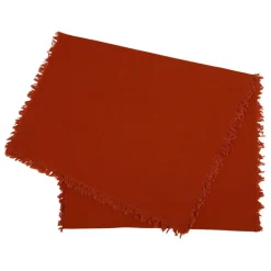 Chemin Table Nalia terracotta 160X50cm en coton