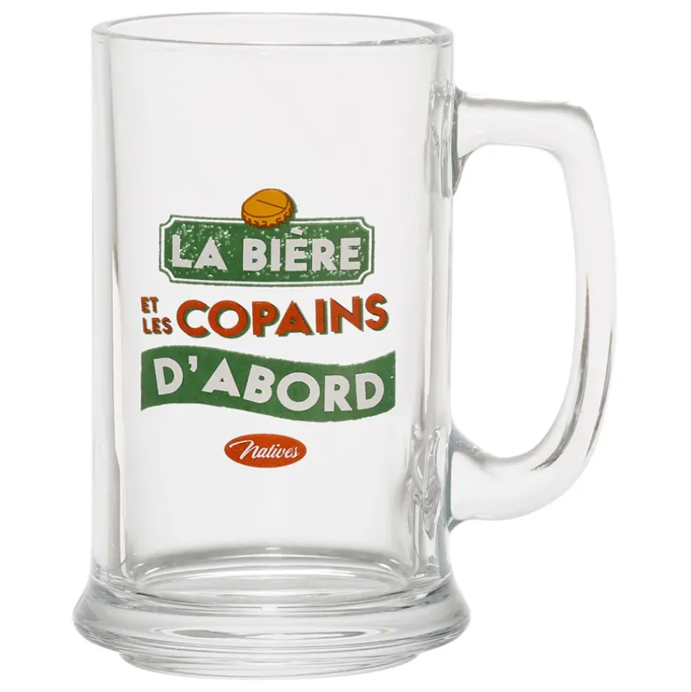 Chope vert et rouge 40cl - Copains D'Abord