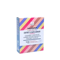 Coffret 6 cafés aromatisés moulus - 6 recettes en boîte xs