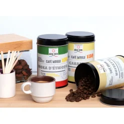 Coffret 6 cafés aromatisés moulus - 6 recettes en boîte xs