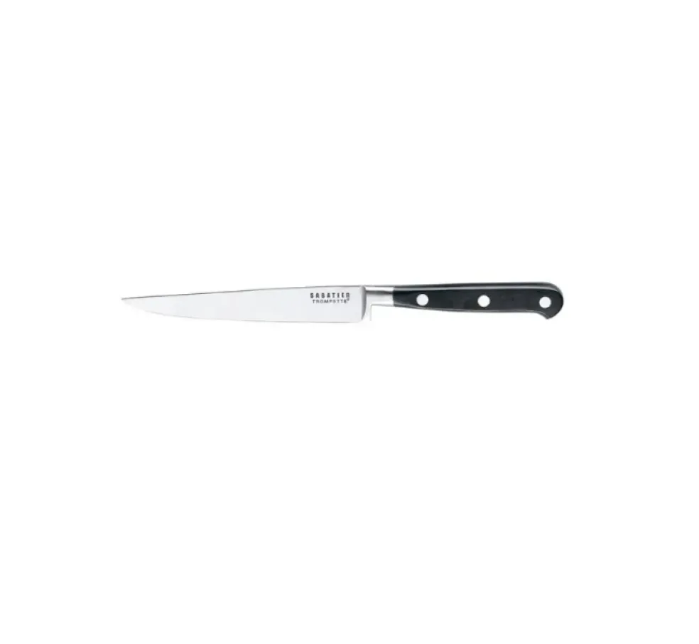 Coffret 6 couteaux à steaks lame acier lisse - Sabatier Trompette