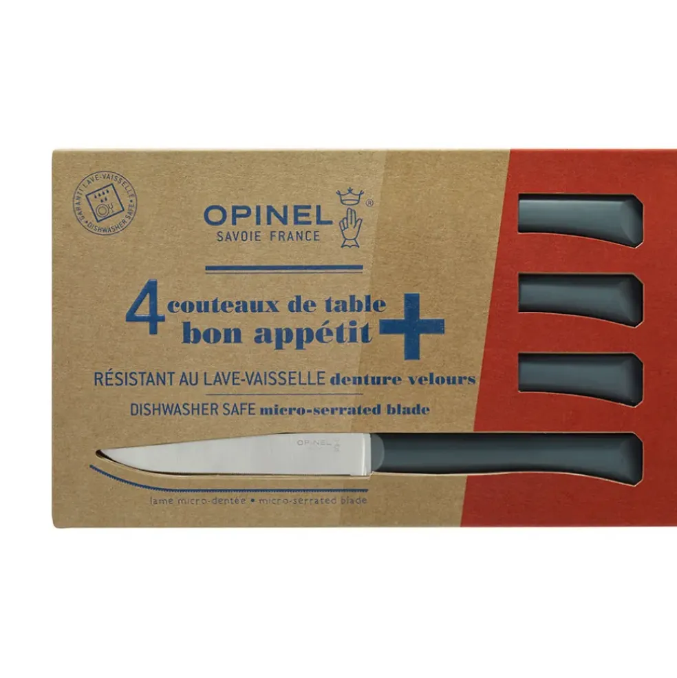 Coffret 4 couteaux de table anthracite - Opinel
