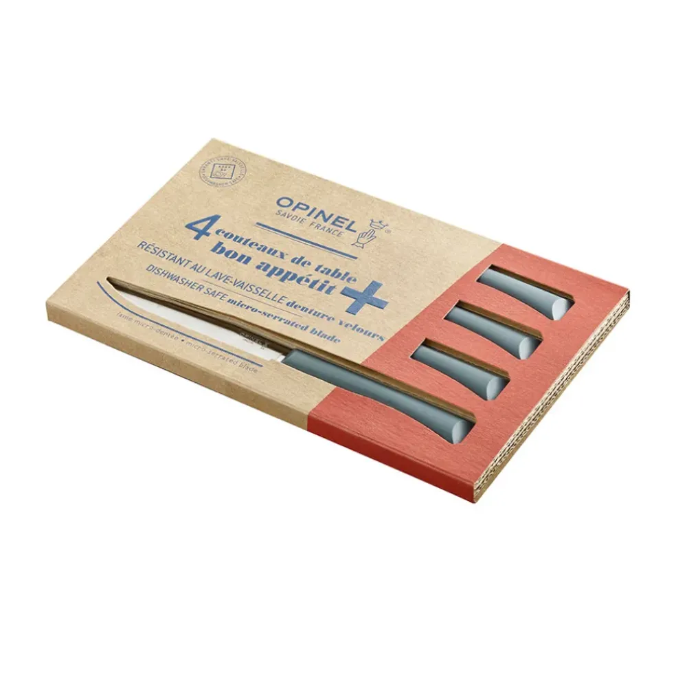 Coffret 4 couteaux de table anthracite - Opinel
