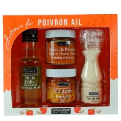 Coffret autour du poivron et pointe d'ail