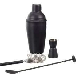 Coffret cocktail 4 pièces noir
