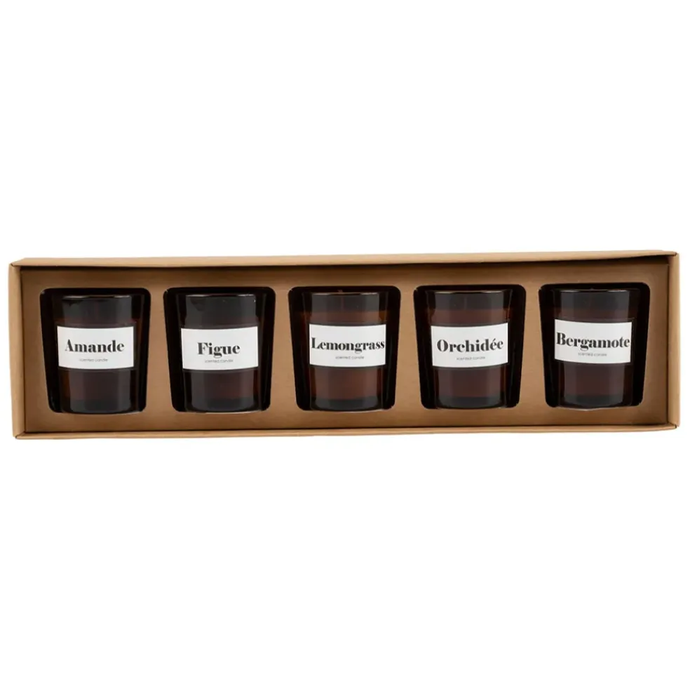 Coffret de 5 bougies - Intemporels