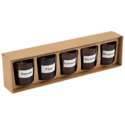 Coffret de 5 bougies - Intemporels