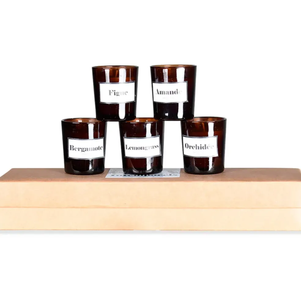 Coffret de 5 bougies - Intemporels