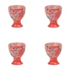 Coffret de 4 coquetiers en grès rouge - Ava