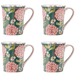 Coffret de 4 mugs en grès multicolores 30cl - Cottage