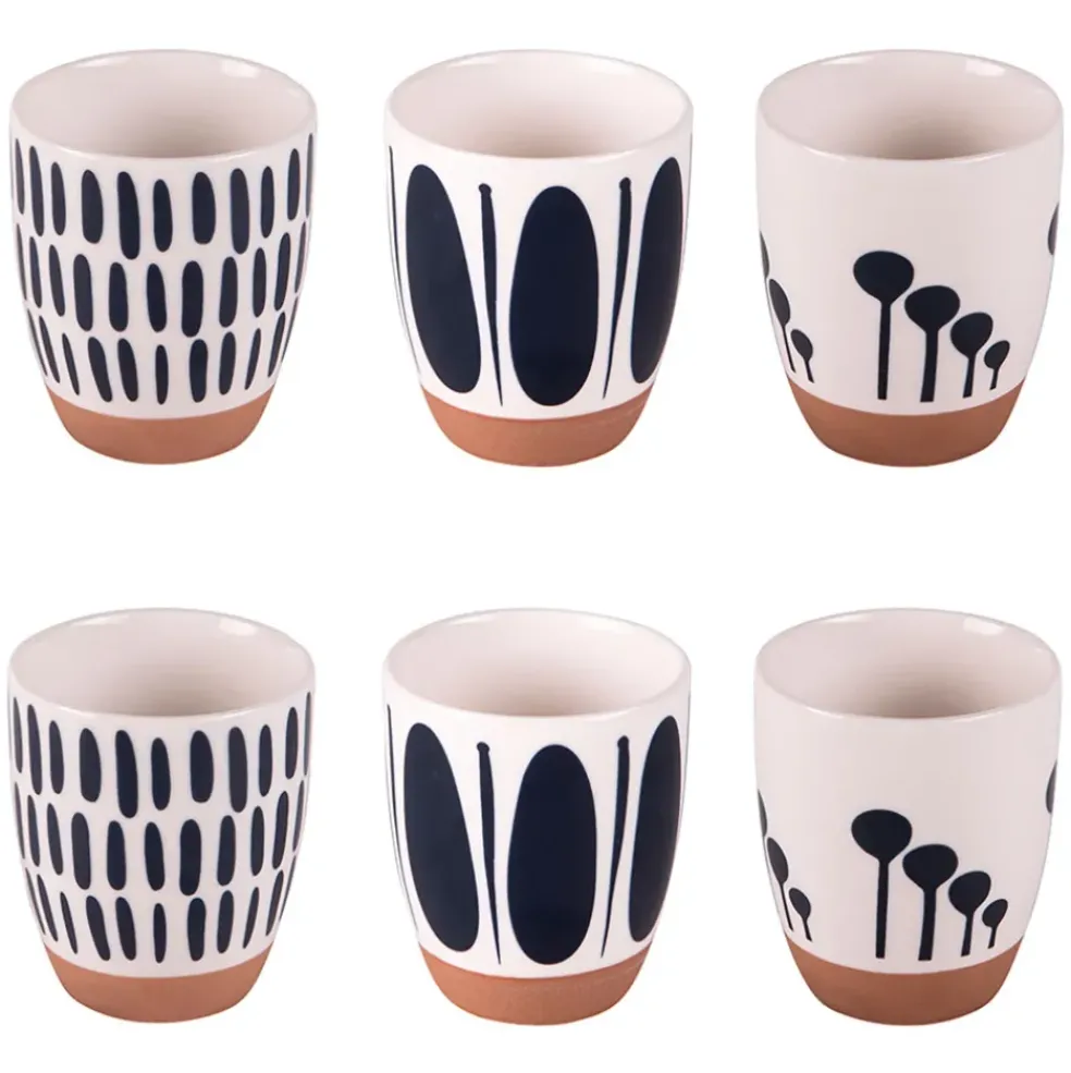 Coffret de 6 tasses 10cl - Mikonos