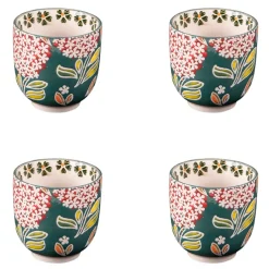 Coffret de 4 tasses multicolores - Cottage