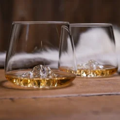 Coffret de 2 verres Mont Blanc et Everest - Topographic