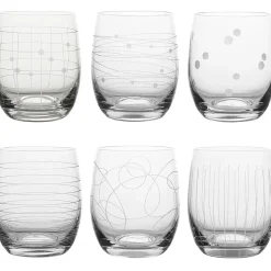 Coffret de 6 verres transparent 30cl - Graphik
