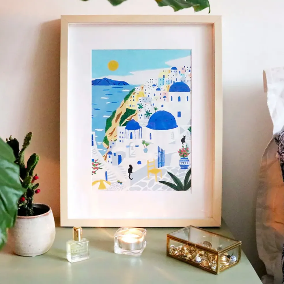 Coffret peinture au numéro Santorini