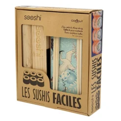 Coffret sushi avec baguettes et livre - Sooshi