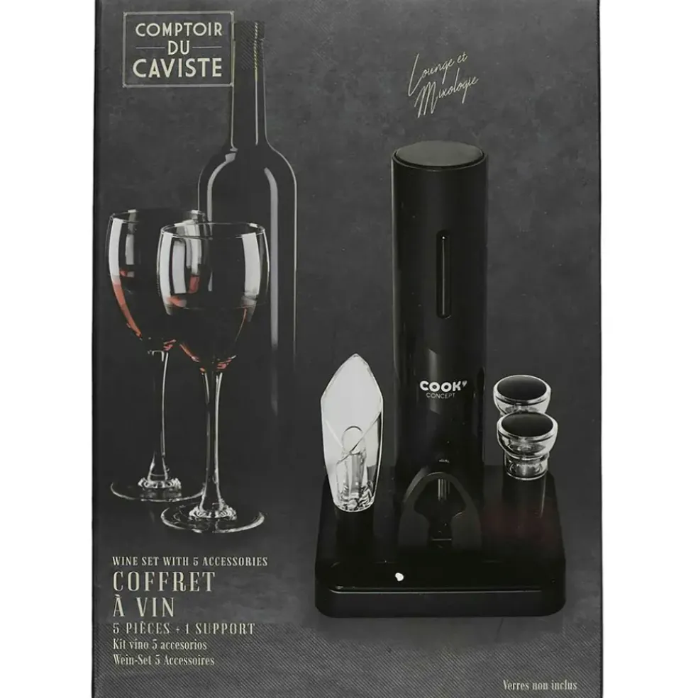 Coffret vin 5 accessoires