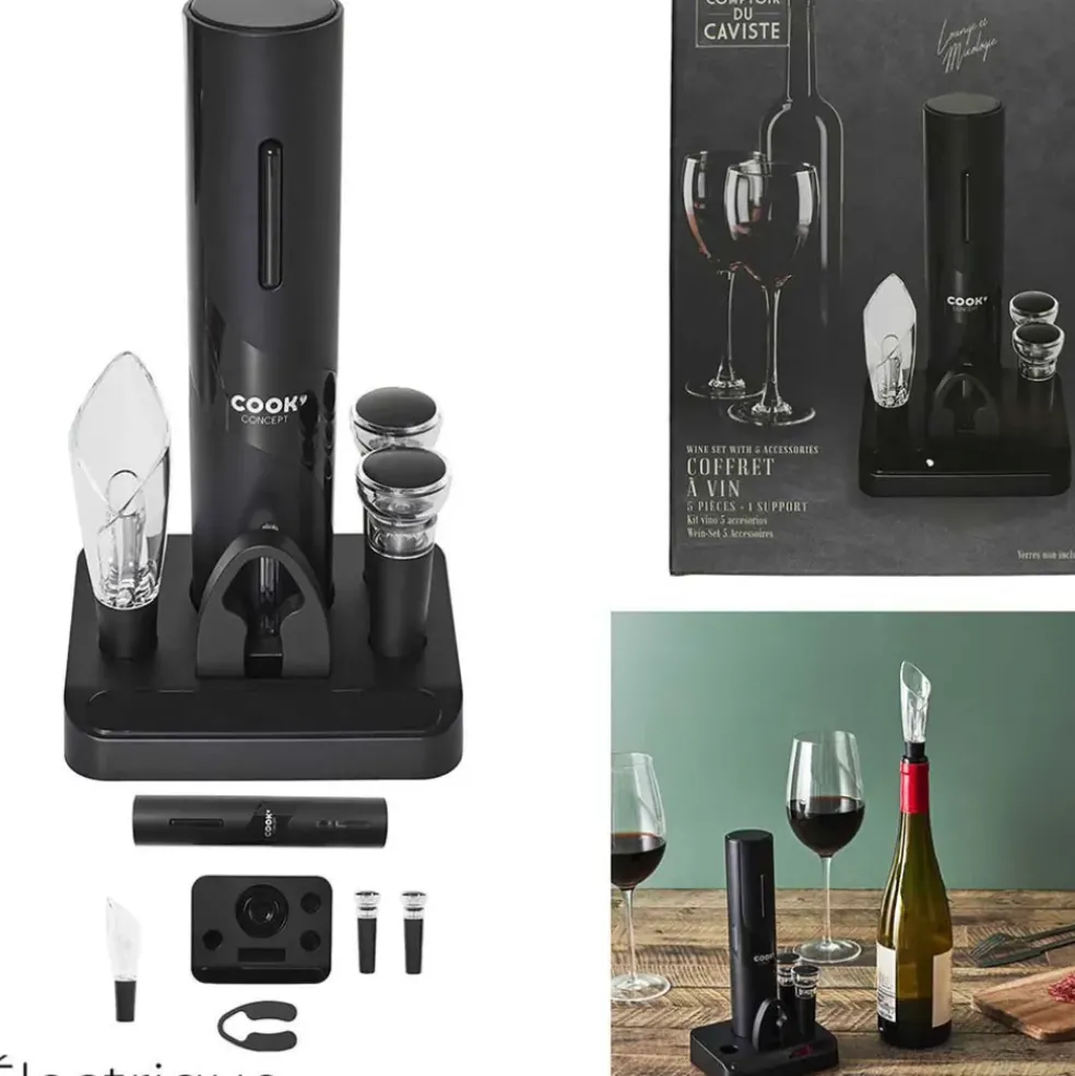 Coffret vin 5 accessoires
