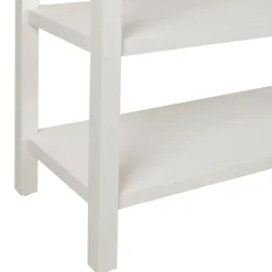 Console 2 étagères en sapin blanc - Adela