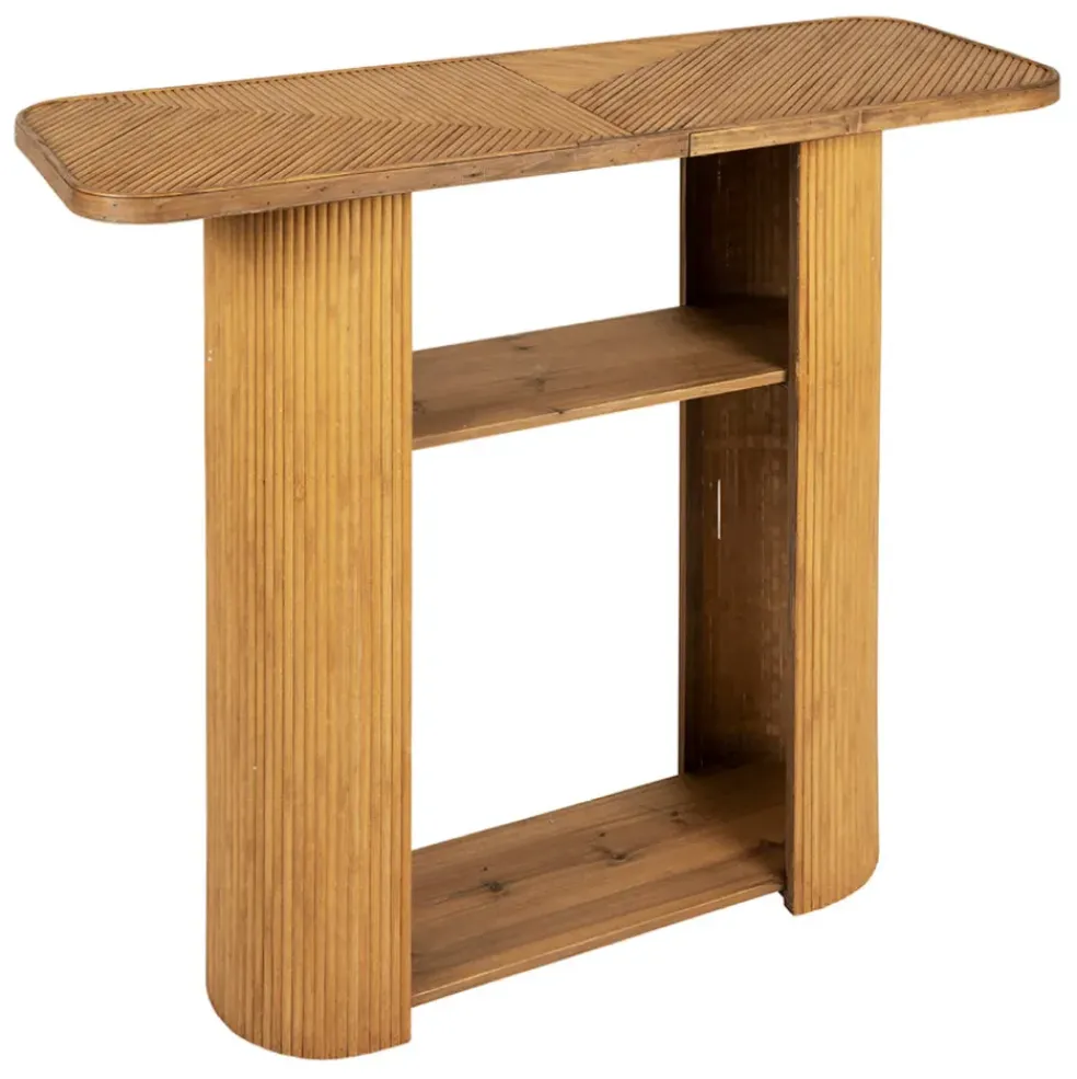 Console en bambou et sapin naturel - Saori