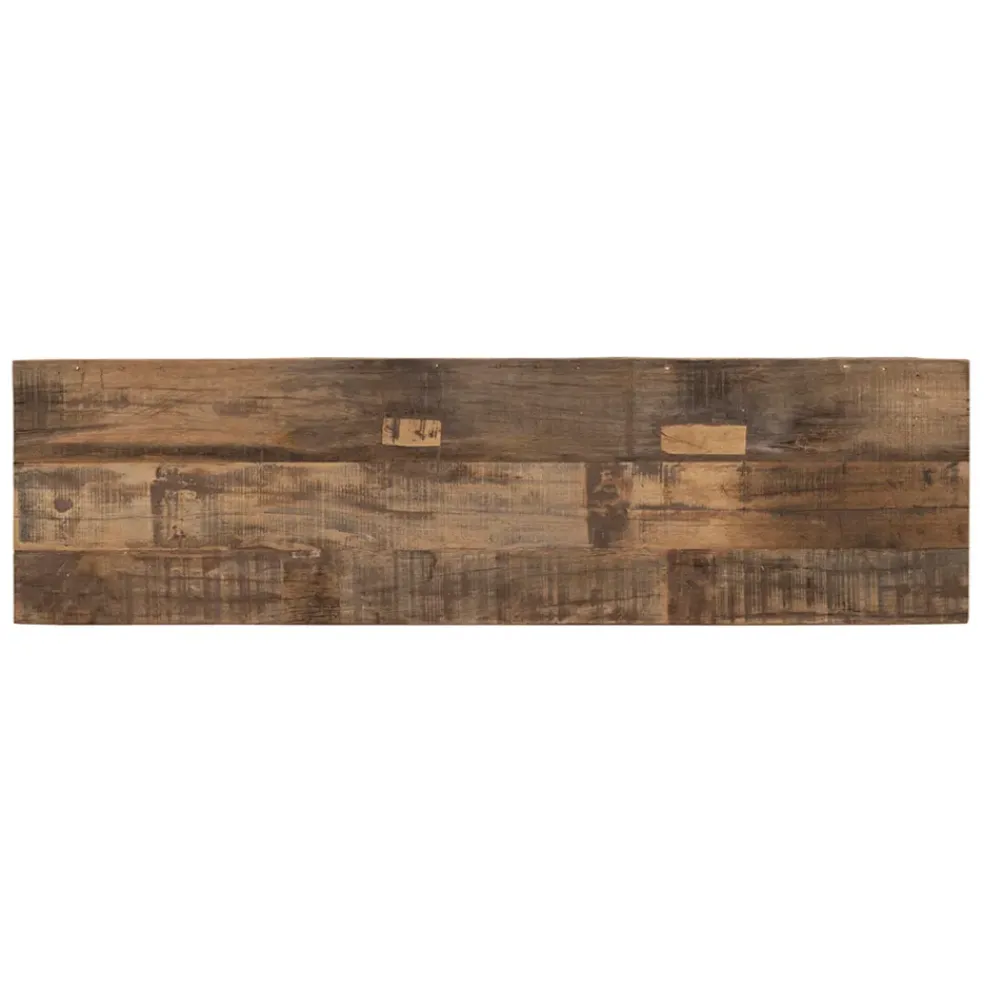 Console en bois en manguier et acacia recyclés 120x33cm - campagne naturel
