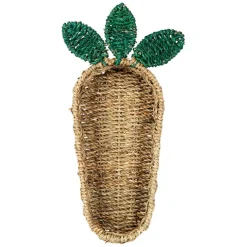 Corbeille carotte en jonc de mer naturel 19x36cm - P'tit Légume