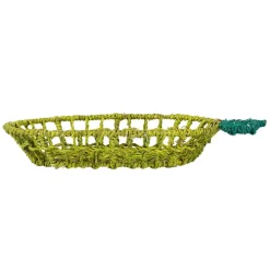Corbeille poire en jonc de mer vert 20x36cm - P'tit Légume