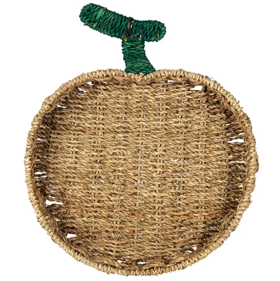Corbeille tomate en jonc de mer naturel 31x36cm - P'tit Légume