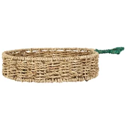 Corbeille tomate en jonc de mer naturel 31x36cm - P'tit Légume