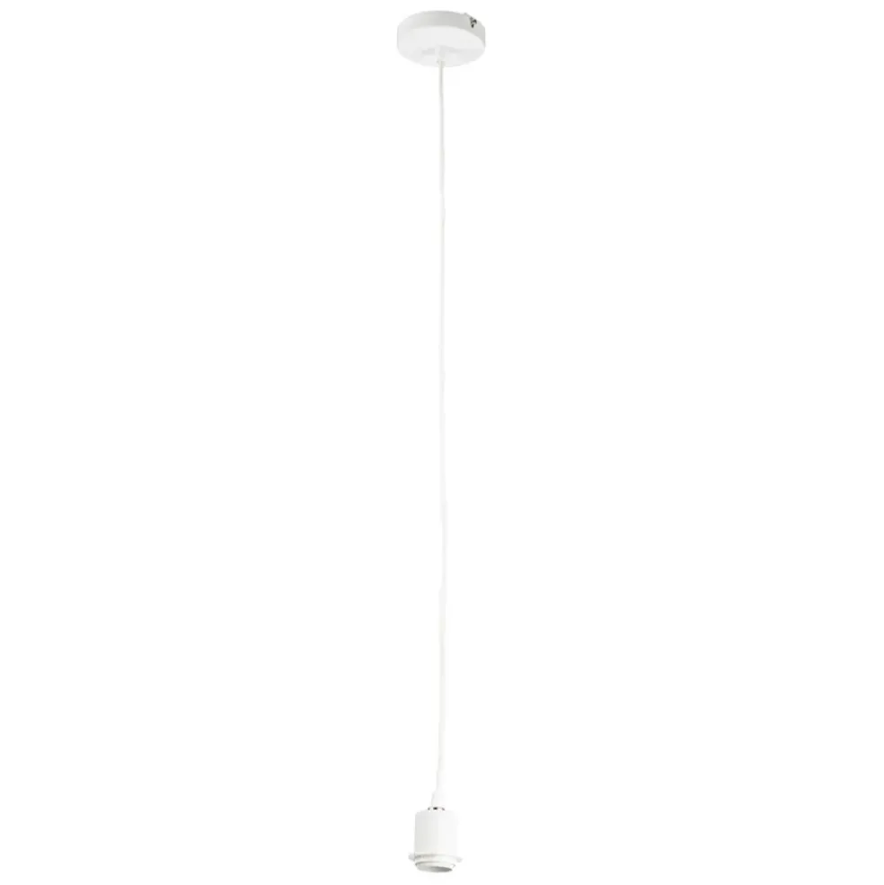 Cordon éléctrique textile 1m blanc -suspensio
